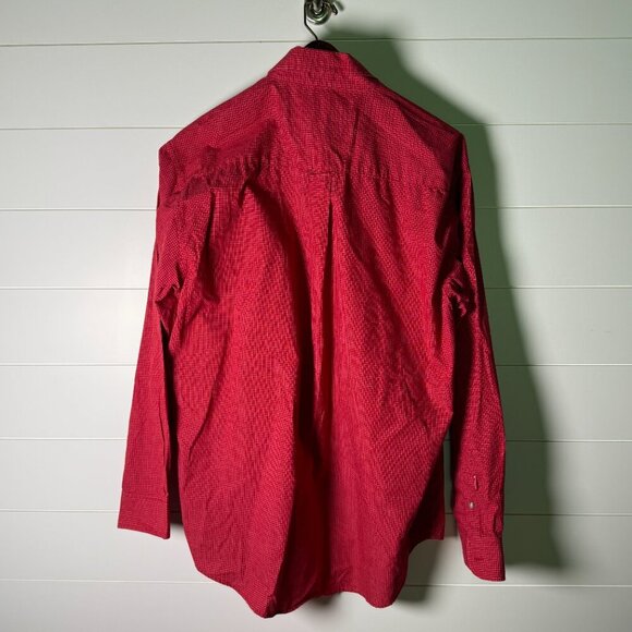 Nebraska Antigua Long Sleeve Button Up Shirt Red & White Nebraska Logo Sz Large - Picture 4 of 6